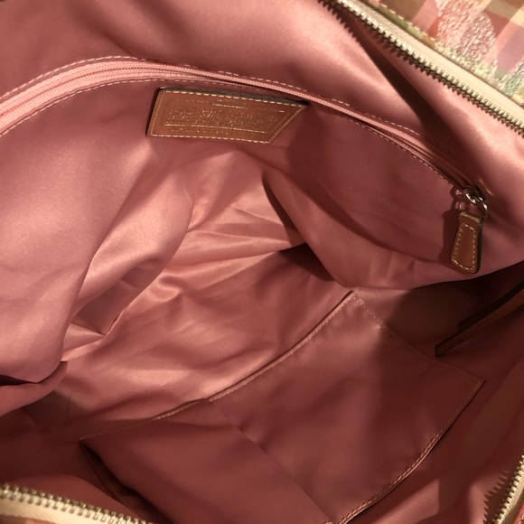 Coach signature satchel with sequin Cs - Picture 6 of 8